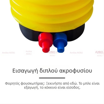 Ποδοκίνητη αντλία φουσκώματος για φουσκωτά αντικείμενα: δαχτυλίδια κολύμβησης, φουσκωτό κρεβάτι, μπάλα γιόγκα και μπαλόνια – φορητή αντλία 4 ιντσών.
