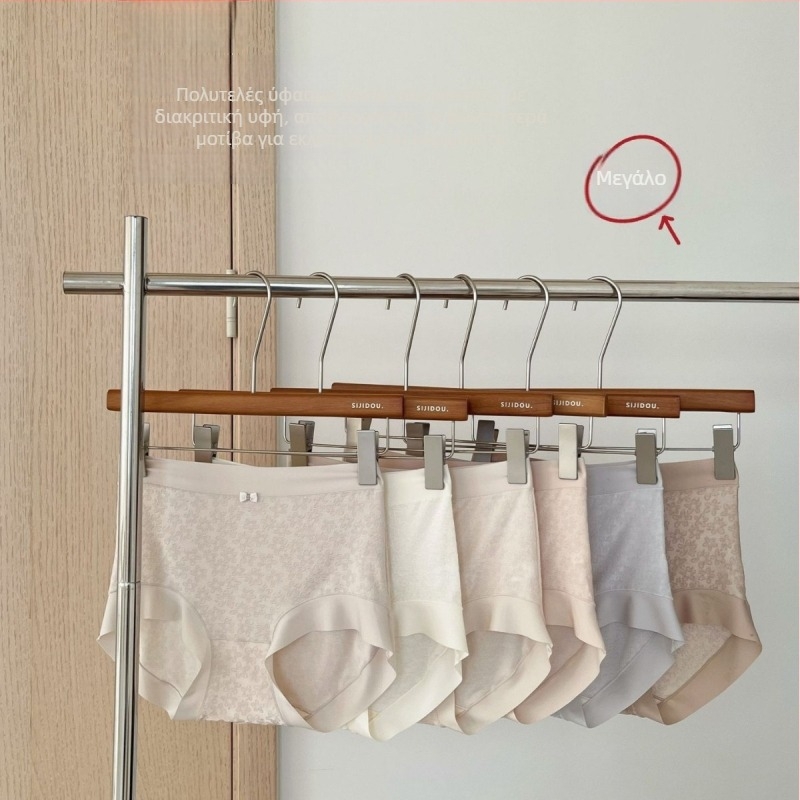 Plus-Size Modal Mid-Waist briefs, 2026 άνοιξη-καλοκαίρι, άνετη αίσθηση nude, χωρίς περιορισμούς, μονόχρωμο ή φλοράλ μοτίβο