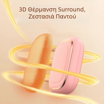 Θερμαντήρας χεριών με ψηφιακή οθόνη, φορητός με σχέδιο γάτας, επαναφορτιζόμενος