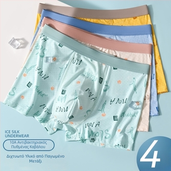 Εφηβικά ανδρικά εσώρουχα με Modal Ice-Silk – δροσερά σορτς