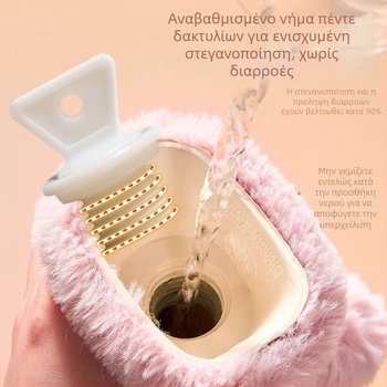 Εξτρα-μακρύ μπουκάλι ζεστού νερού με μεγάλη χωρητικότητα — μακρύ λωρίδα θερμαντικό μαξιλάρι γεμάτο με νερό για θέρμανση κρεβατιών τον χειμώνα