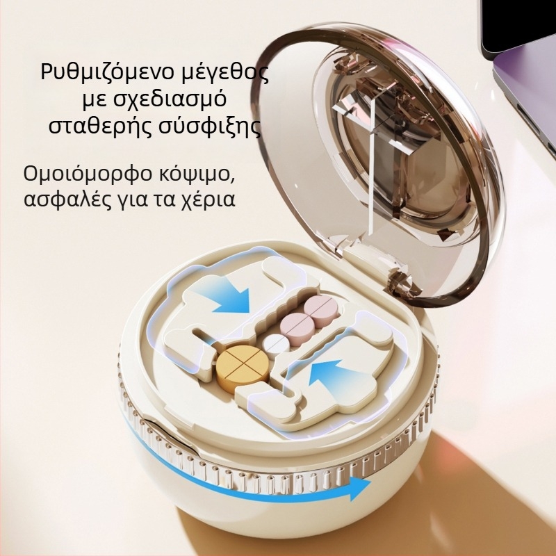 Θήκη χαπιών με ακριβή διαχωριστή, φορητή ανοξείδωτη θήκη φαρμάκων με 3 διαμερίσματα