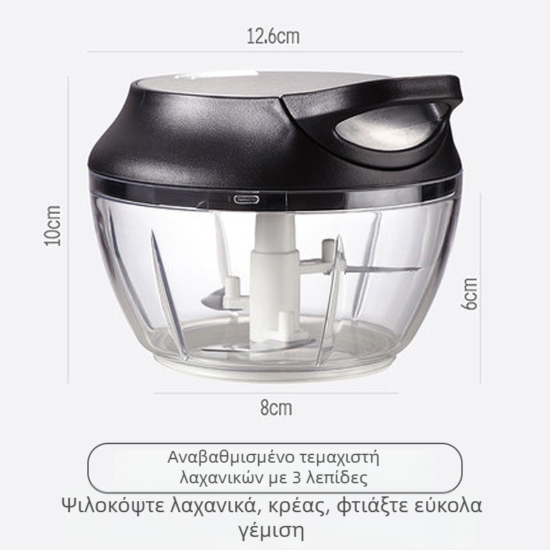 Χειροκίνητος μύλος κιμά για οικιακή χρήση, εξάρτημα γέμισης για ντιμ, χειροκίνητος αναδευτήρας λαχανικών, πρέσα σκόρδου και τσίλι