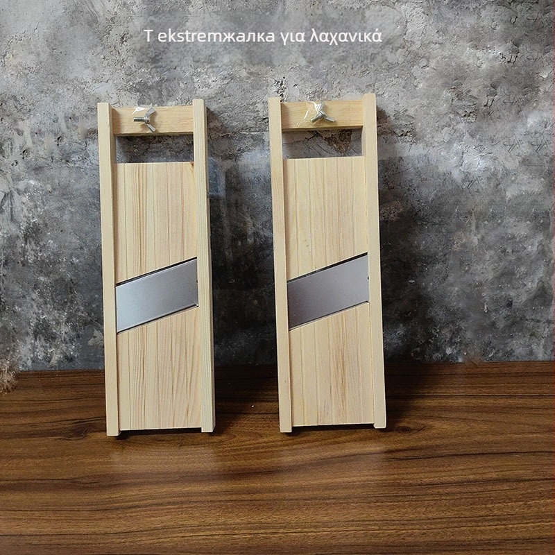 Πολυλειτουργικός ξύλινος κόπτης λαχανικών για οικιακή χρήση — κόφτης πατάτας, αγγουριού και καρότου