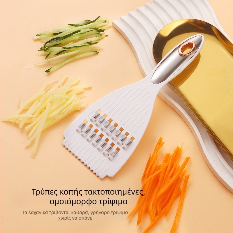 Ανοξείδωτος πολυλειτουργικός τρίφτης λαχανικών για οικιακή χρήση — τρίφτης για ραπανάκια και πατάτες