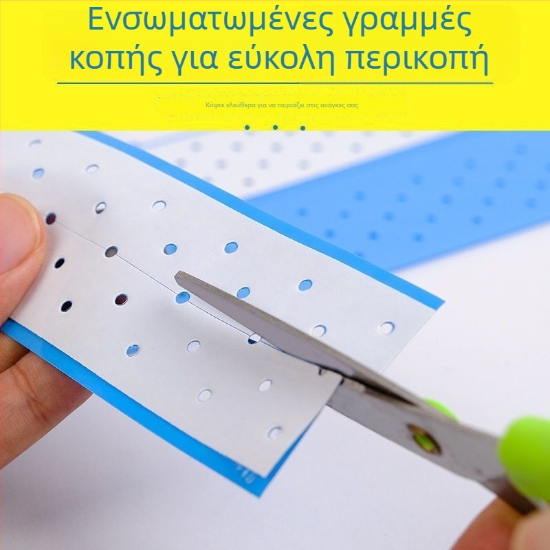 Διάτρητη, αναπνέουσα διπλής όψεως ταινία για περούκες, μακριά μπλε αυτοκόλλητη ταινία, αδιάβροχη, ανθεκτική στον ιδρώτα, υψηλή πρόσφυση, μπλε φιλμ κόλλας