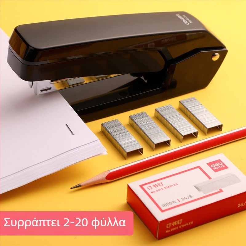 Deli περιστρεφόμενος stapler, μεσαίου μεγέθους, για φοιτητές και γραφείο, πολυλειτουργικός