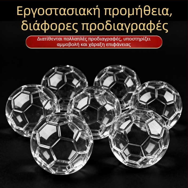 Κρυστάλλινο διακοσμητικό ποδοσφαίρου με λαμπτήρα, μοντέρνο μινιμαλιστικό σχέδιο