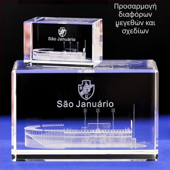 Κρυστάλλινο ανάγλυφο ποδοσφαιρικού γηπέδου για τους οπαδούς – διακοσμητικό αναμνηστικό Παγκοσμίου Κυπέλλου, μοντέρνο μινιμαλιστικό στυλ