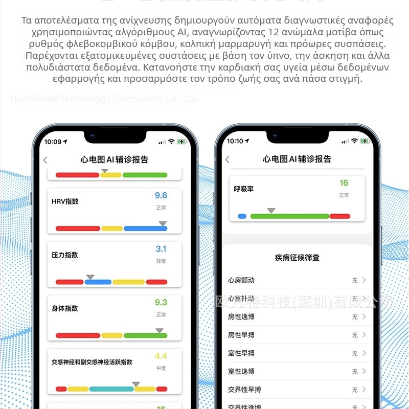 Έξυπνο δαχτυλίδι υγείας με μέτρηση οξυγόνου αίματος, γλυκόζη αίματος, αρτηριακής πίεσης, ECG, σφυγμού, θερμοκρασίας σώματος, παρακολούθηση ύπνου και δραστηριότητας
