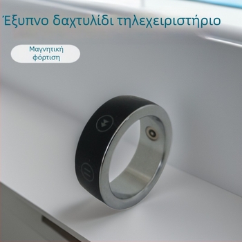 Bluetooth Έξυπνο Δαχτυλίδι με Ασύρματο Έλεγχο Κάμερας — Φορητή Μαύρη Τεχνολογία για Κινητά Τηλέφωνα και Tablets