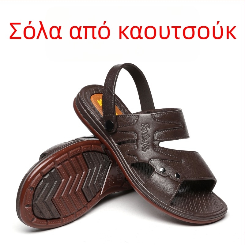Ανδρικά σανδάλια με σόλα τένοντα, καλοκαίρι, μαλακή σόλα, αντιολισθητικά, παραθαλάσσια εξωτερικά σανδάλια