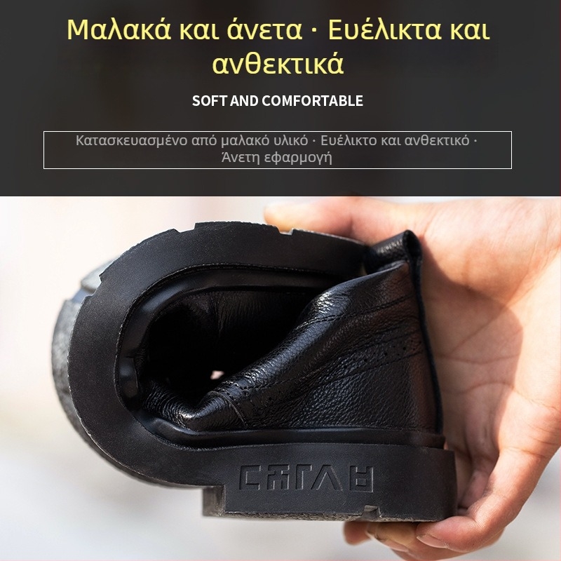 Ανδρικά παπούτσια ασφαλείας για όλες τις εποχές, με μεταλλικό καπάκι δακτύλου, διαπνέοντα, άνετα, μαλακή σόλα, ανθεκτικά, αντι-χτύπημα και αντι-τρύπημα, αντιολισθητικά