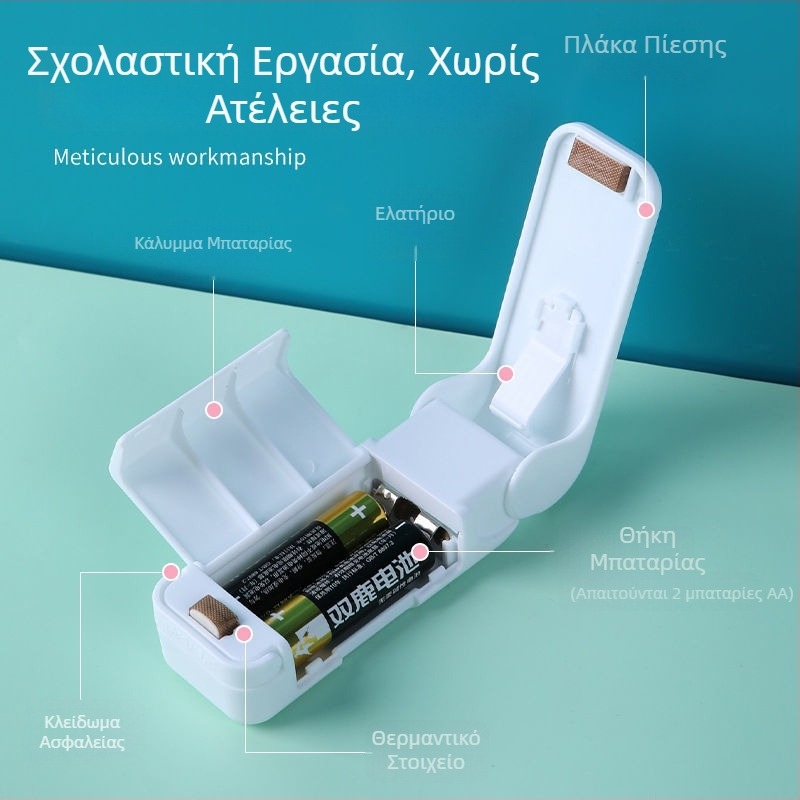 Χειροκίνητος μικρός σφραγιστής πλαστικών σακουλών, φορητός κενού σφραγιστής για τρόφιμα