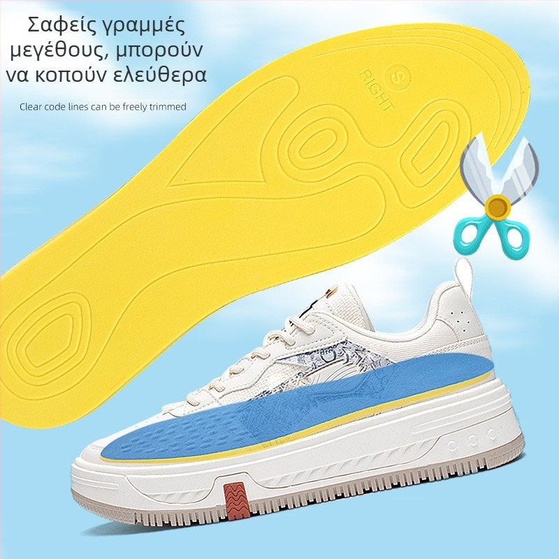 Ορθοπαιδικοί πάτοι PU πλήρους μήκους για unisex με O-σχήμα ποδιού και βαλγός, κοπτόμενοι κατά μέγεθος για αθλητικά και καθημερινή χρήση