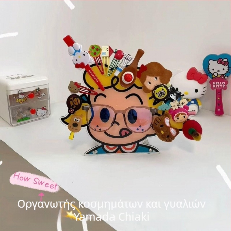 Ακρυλικός επιτραπέζιος οργανωτής για γυαλιά, γυαλιά ηλίου και τσιμπιδάκια μαλλιών – στυλ καρτούν