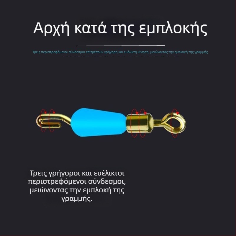 Γρήγορο σιλικόνη κλιπ υπογραμμής με συνδετήρα και δαχτυλίδι σε σχήμα οκτώ για νυχτερινή αλιεία