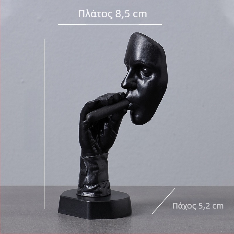 Μοντέρνο αφηρημένο έργο τέχνης – επιτραπέζιο διακοσμητικό για καπνιστές, μικρό αντικείμενο από ABS πλαστικό για το σαλόνι