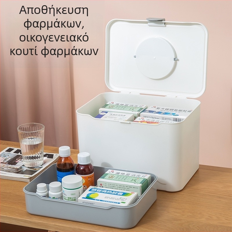 Μεγάλης χωρητικότητας οικιακό ιατρικό κιτ και κουτί πρώτων βοηθειών