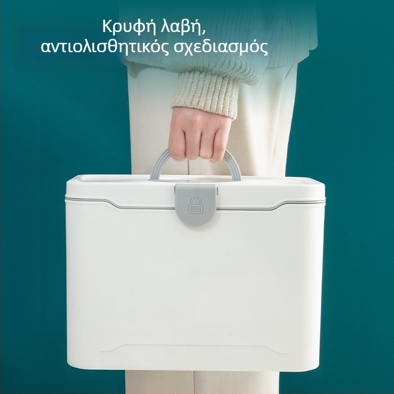 Μεγάλης χωρητικότητας οικιακό ιατρικό κιτ και κουτί πρώτων βοηθειών