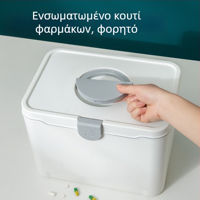 Μεγάλης χωρητικότητας οικιακό ιατρικό κιτ και κουτί πρώτων βοηθειών
