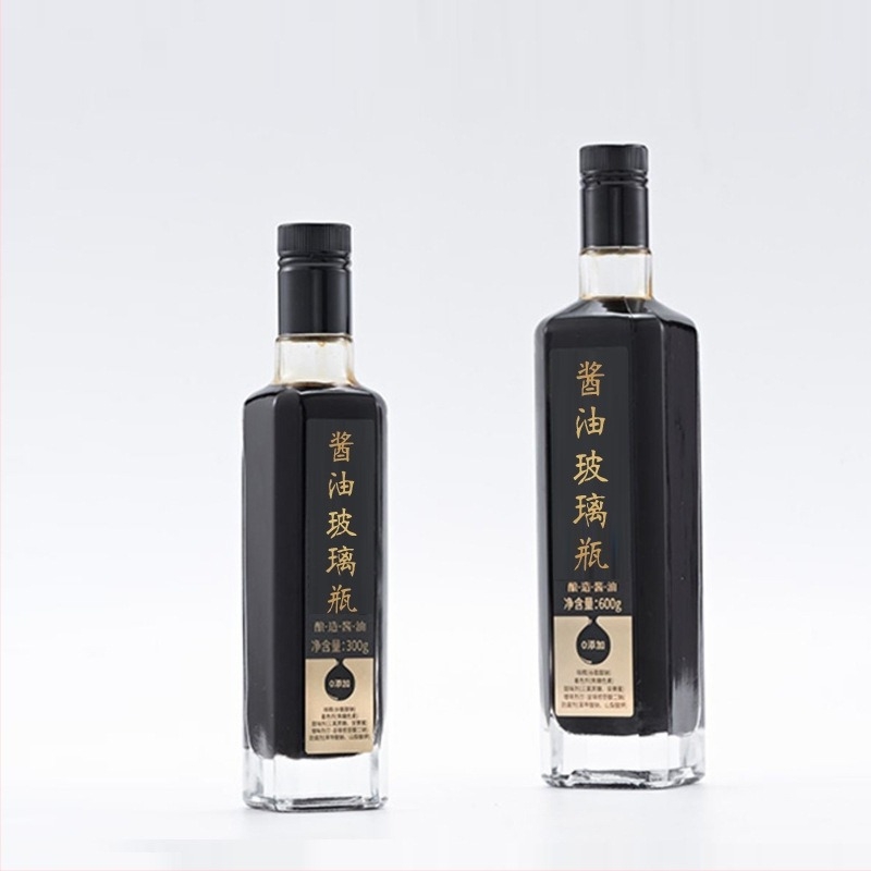 Μπουκάλι από κρυστάλλινο γυαλί, 250 ml ή 500 ml, για ξίδι και σάλτσα σόγιας