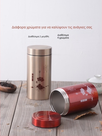 Μικρή σφραγισμένη κανάτα τσαγιού από ανοξείδωτο χάλυβα – ανθεκτικό στην υγρασία δοχείο αποθήκευσης τσαγιού