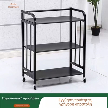 4-επίπεδη βάση αποθήκευσης κουζίνας, πολυλειτουργικός οργανωτής κατσαρολών και σκευών, από χάλυβα άνθρακα