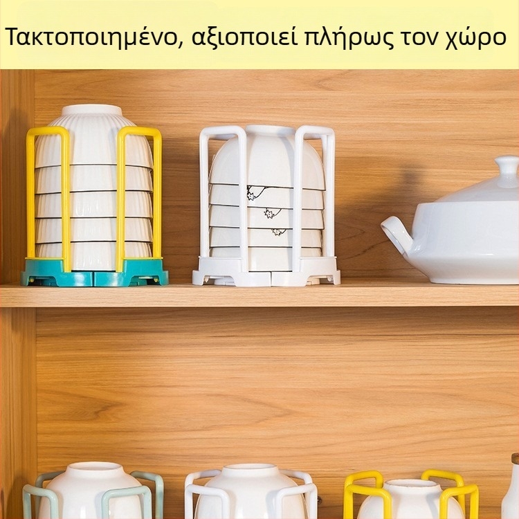 Αναδιπλούμενος ράφι στράγγισης πιάτων για την κουζίνα, επιτραπέζιο ράφι αποθήκευσης πιάτων, μπολ και ρυζιού