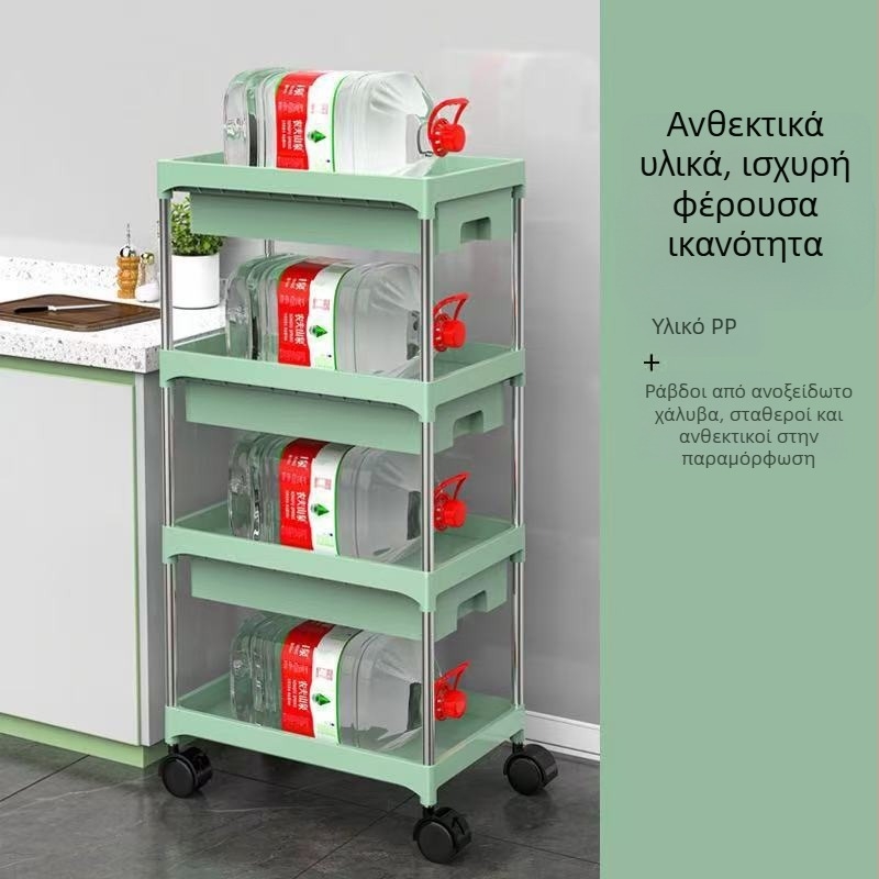 Προσαρμοσμένο λεπτό ντουλάπι αποθήκευσης για στενούς χώρους με μετακινούμενα συρτάρια – πίσω από την πόρτα του μπάνιου
