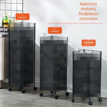 Κουζίνας περιστρεφόμενος τετράγωνος ραφιέρα αποθήκευσης, κινητή δάπεδη με πέντε επιπέδων καλάθι λαχανικών, προστασία από σκόνη, εξοικονόμηση χώρου