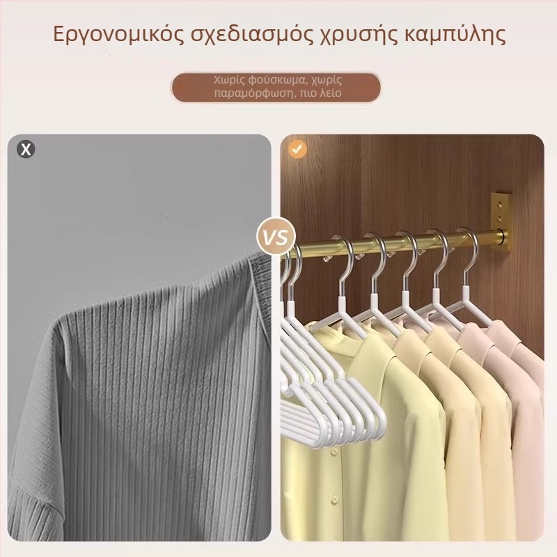Κορυφαίας ποιότητας αντιολισθητική κρεμάστρα ρούχων με μεταλλικό σύρμα και παχύ πλαστικό περίβλημα, κατάλληλη για οικία ή φοιτητικό κοιτώνα