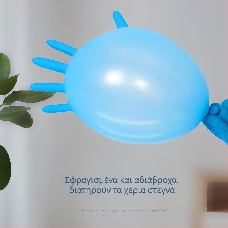 Γάντια μίας χρήσης νιτριλίου, ποιότητας τροφίμων, διαφανές PVC, ανθεκτικά, για εργοστάσια, ομορφιά και επισκευές μηχανημάτων