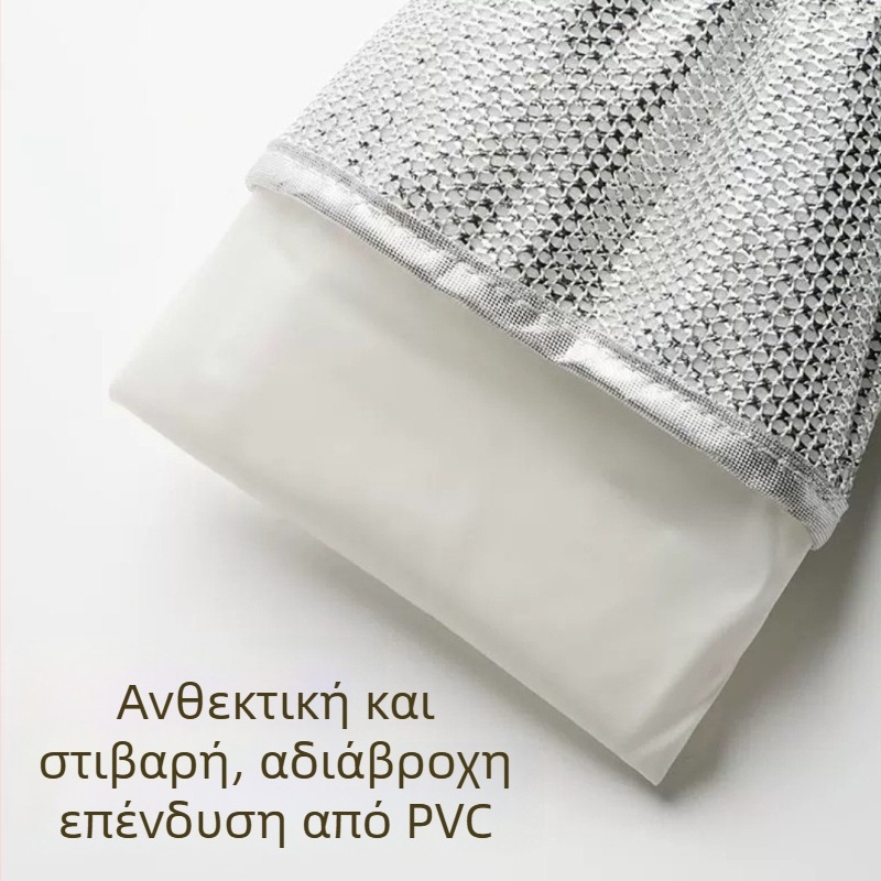 Γάντια πλύσης πιάτων με μεταλλικό σύρμα, αδιάβροχα, προστασία από εγκαύματα, παχύτερη εσωτερική επένδυση, ενήλικες, μακριές, αποσπώμενα για χρήση