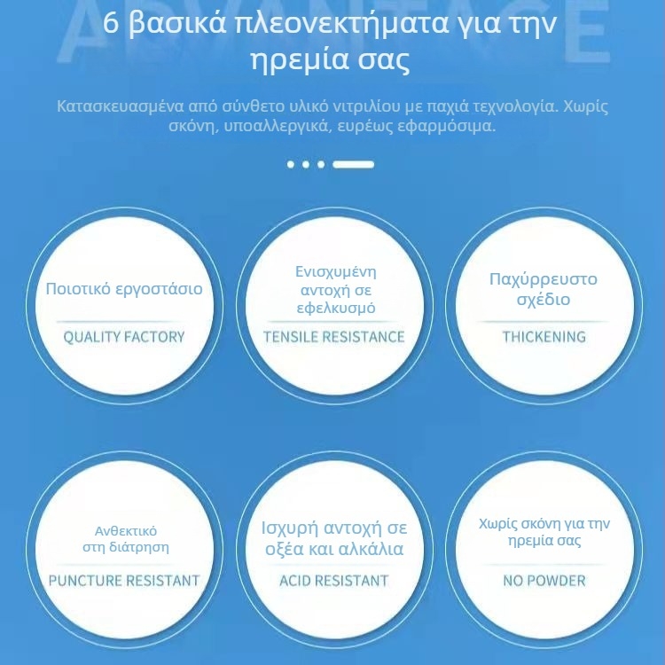 Γάντια μίας χρήσης από νιτρίλιο, ανθεκτικά σε λιπαρά και χημικά, παχιά, κατάλληλα για οδοντιατρική καθαριότητα και καλλυντικά τατουάζ, οικιακή χρήση.