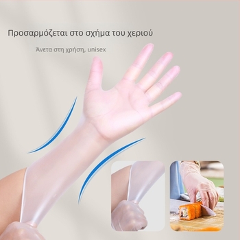 Wei Sheng Γάντια μίας χρήσης για κουζίνα, φιλικά προς τα τρόφιμα, αδιάβροχα και ανθεκτικά σε λιπαρά, για μαγείρεμα και οικιακές εργασίες