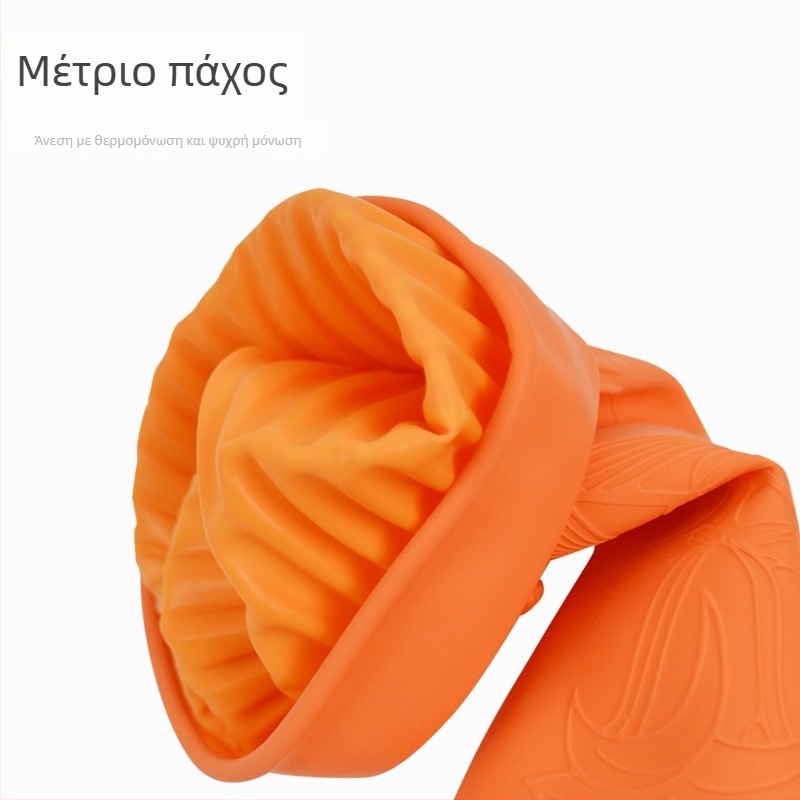 Παχύτερες γάντες λατέξ για κουζίνα και οικιακές εργασίες, μακριά αδιάβροχα γάντια, μεγάλο μέγεθος