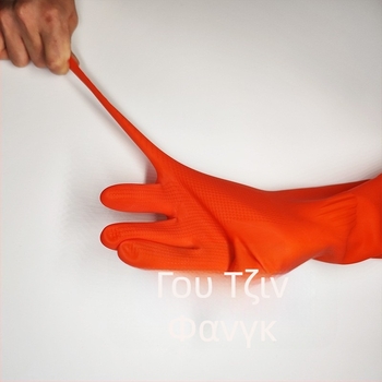 Beauty Gang γάντια λατέξ 38 cm, παχύτερα, αδιάβροχα, αντιολισθητικά για κουζίνα, πλύσιμο πιάτων και οικιακές εργασίες