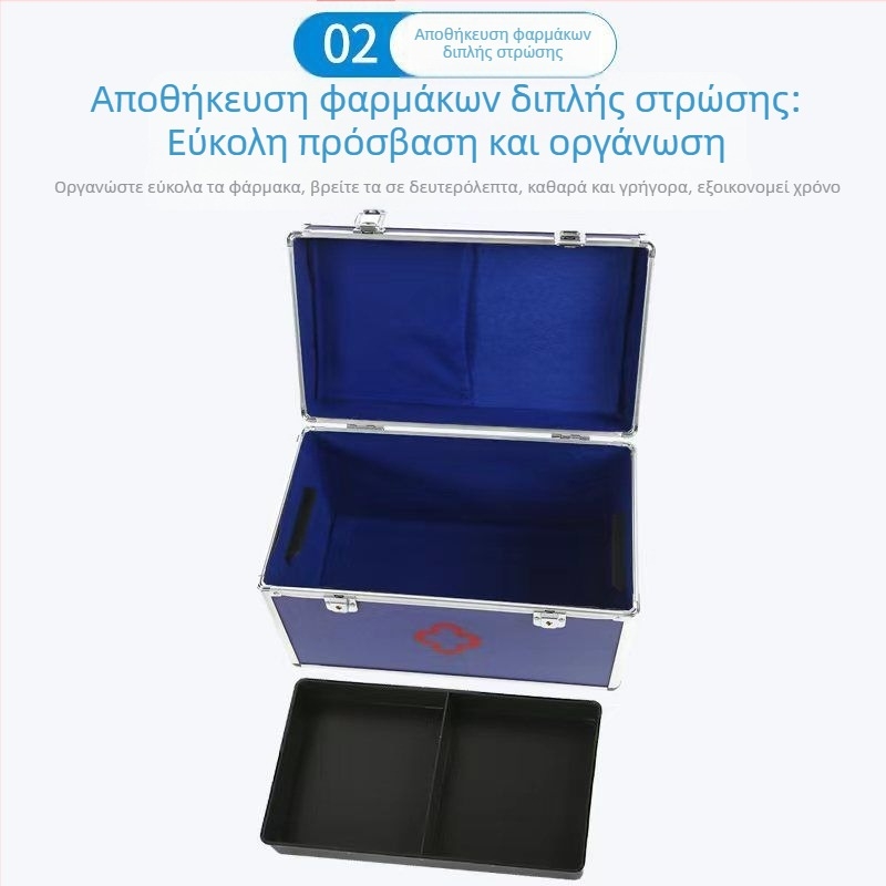 Σετ Πρώτων Βοηθειών και Θήκη Αποθήκευσης Φαρμάκων για Οικιακή Χρήση