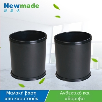 Πλαστικός κάδος απορριμμάτων δωματίου ξενοδοχείου, τετράγωνος και στρογγυλός, χωρίς καπάκι, φλογοανθεκτικός, 10 L