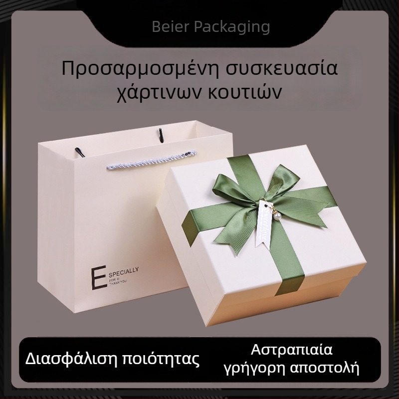 Προσαρμοσμένο κουτί αποθήκευσης καλλυντικών για σετ περιποίησης δέρματος και μάσκες προσώπου, καπάκι με διπλό άνοιγμα, λευκή συσκευασία, υψηλής ποιότητας εμφάνιση