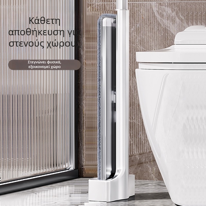 Good Helper 40 cm γκρι αλουμινένιο flat mop για ξύλινα πατώματα – καθάρισμα σε μία κίνηση, οικιακή χρήση
