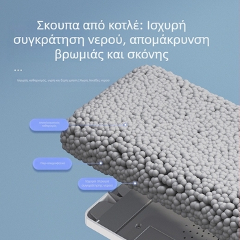 Chenille επίπεδη σκούπα για στεγνό και βρεγμένο καθάρισμα, διπλής χρήσης, χωρίς επαφή με τα χέρια, καθάρισμα σε ένα βήμα