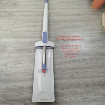 42 cm επίπεδη σφουγγαρίστρα οικιακής χρήσης με περιστρεφόμενη κεφαλή και χωρίς στύψιμο με το χέρι