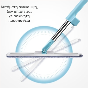 Meiliya επίπεδη σφουγγαρίστρα χωρίς επαφή με τα χέρια, υγρή και ξηρή διπλής χρήσης, για οικιακή χρήση και κουζίνα, microfiber πανί για σφουγγαρίστρα