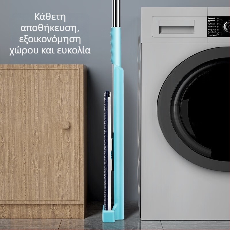 Meiliya επίπεδη σφουγγαρίστρα χωρίς επαφή με τα χέρια, υγρή και ξηρή διπλής χρήσης, για οικιακή χρήση και κουζίνα, microfiber πανί για σφουγγαρίστρα