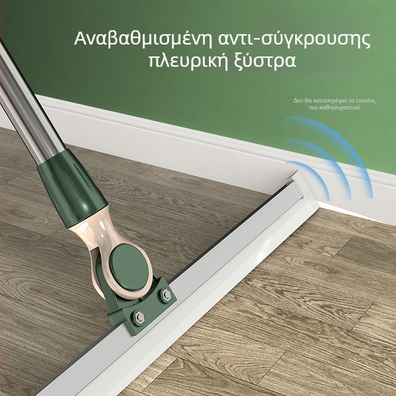 3-σε-1 εργαλείο καθαρισμού μπάνιου: ξύστρα δαπέδου, καθαριστής γυαλιού και καθρέφτη, σιλικονούχος ξύστρα παραθύρων