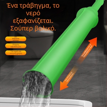 Χωρίς χρήση χεριών, στύψιμο σε ένα δευτερόλεπτο, τετάρτης γενιάς βελτιωμένο μοντέλο, παχύτερος σωλήνας, ίνες μπαμπού, εξαιρετικά μεγάλη κεφαλή σκούπας δαπέδου, κάθετος καθαριστής δαπέδων