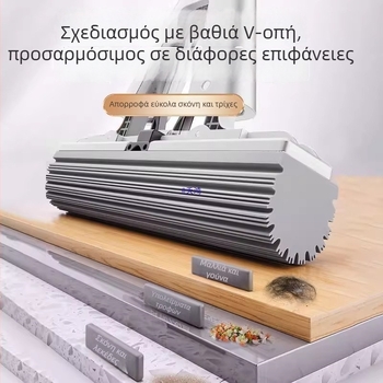 Σκούπα-σφουγγάρι χωρίς επαφή με τα χέρια για οικιακή χρήση, αναδιπλούμενη για μπάνιο, απορροφητική, μεγάλη