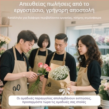 Προσαρμοζόμενη αδιάβροχη και ανθεκτική στο λίπος ποδιά catering, χωρίς μανίκια, ένα μέγεθος, εκτύπωση λογότυπου